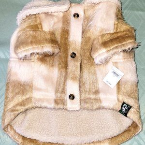 American Eagle "America Beagle" Fur Jacket w/ Plush Lining - Size Small